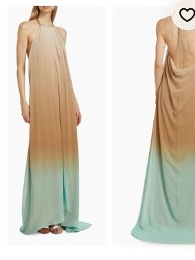 open lace back dress Sophie crystal-embellished open-back maxi dress